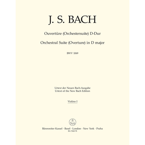 Overture (Orchestral Suite) In D Major BWV 1069