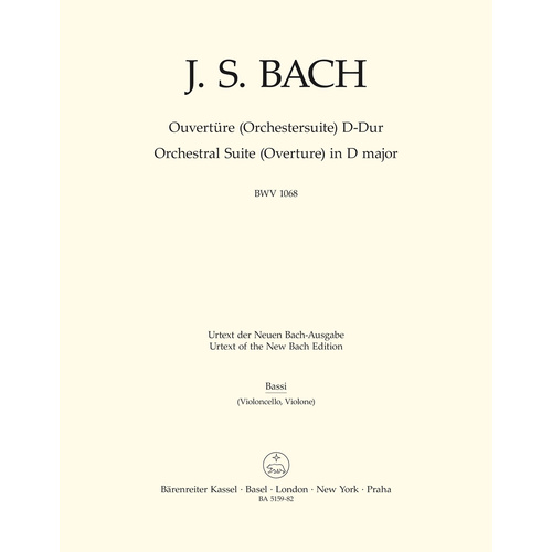Orchestral Suite (Overture) In D Major BWV 1068
