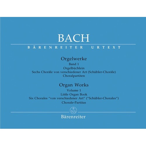 Bach - Organ Works Vol 1 (Softcover Book) Urtext Edition Book
