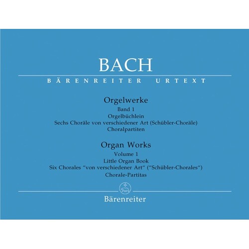 Bach - Organ Works Vol 1 (Softcover Book) Urtext Edition Book