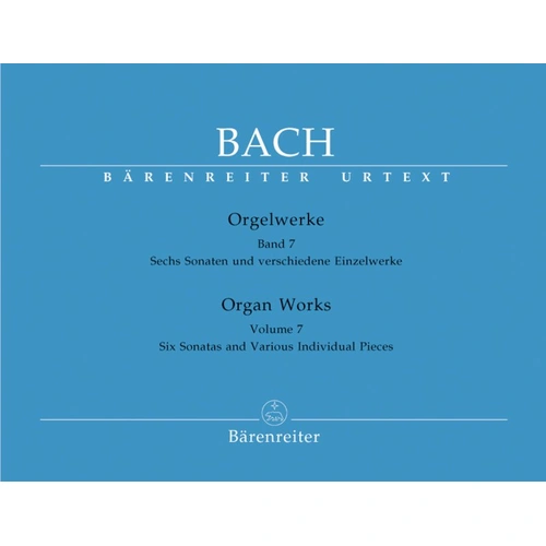 Bach - Organ Works Vol 7 Urtext, Barenreiter, 165 Pages