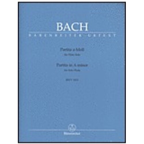 Sonata A Min Bwv 1013 Flute Solo Urtext (Softcover Book) Urtext Edition Book