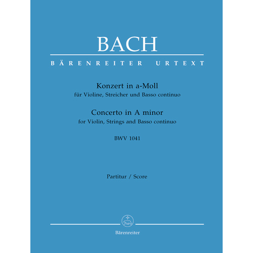 Violin Concerto in A BWV 1041 Cemb