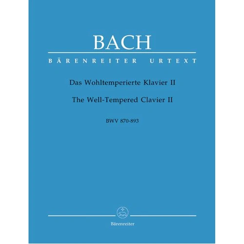 Bach Well Tempered Clavier Book 2 BWV 870-893 Piano Sheet Music