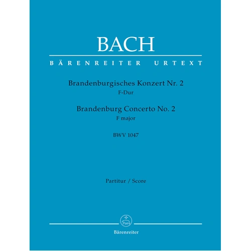Brandenburg Concerto No 2 in F New Edition Full Score