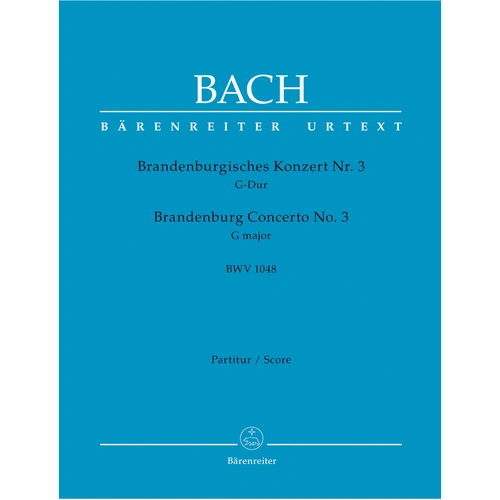 Brandenburg Concerto No 3 New Edition Score