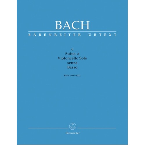 Suites 6 Bwv 1007 To 1012 Urtext With Facsimiles