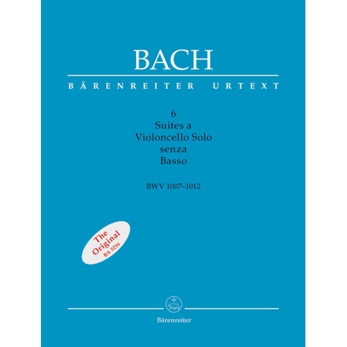 Suites 6 Bwv 1007 To 1012 Critical Edition Urtex