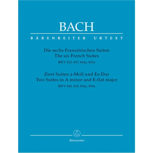 Six French Suites & Two Suites BWV 812-819 - Piano and Organ Sheet Music