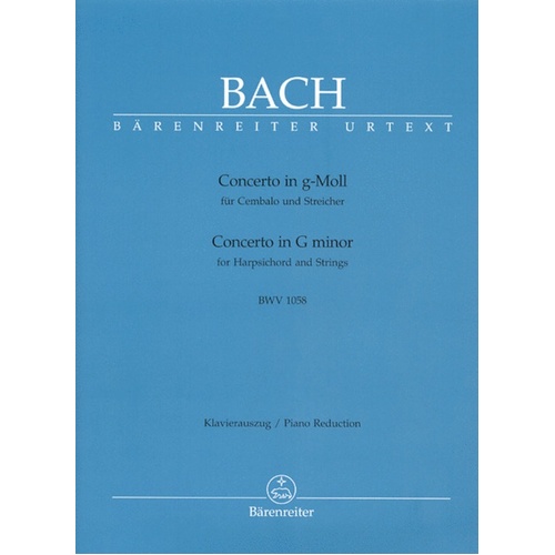 Concerto Bwv 1058 G Min 2P 4H