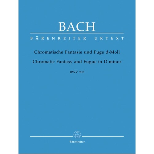 Chromatic Fantasy And Fugue Bwv 903 Book