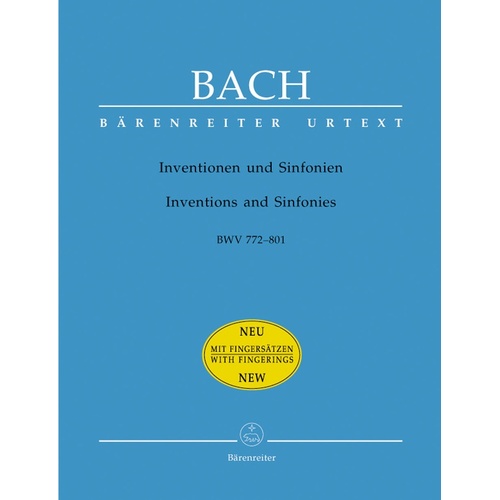 Bach - Inventions & Sinfonias Bwv 772-801 With Fingerings