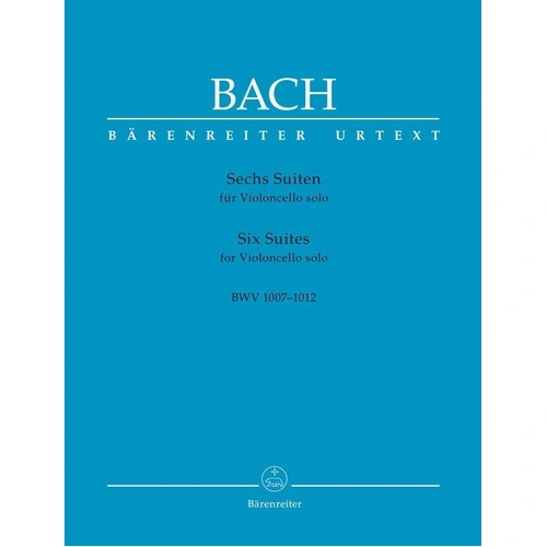 Bach - 6 Suites for Cello Solo BWV 1007-1012 Urtext Edition by Barenreiter