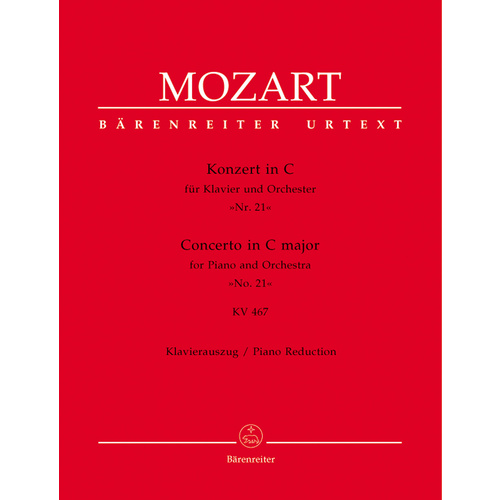 Concerto For Piano And Orchestra No. 21 In C Major K. 467