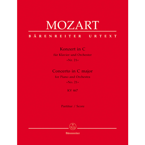 Concerto For Piano And Orchestra No. 21 In C Major K. 467