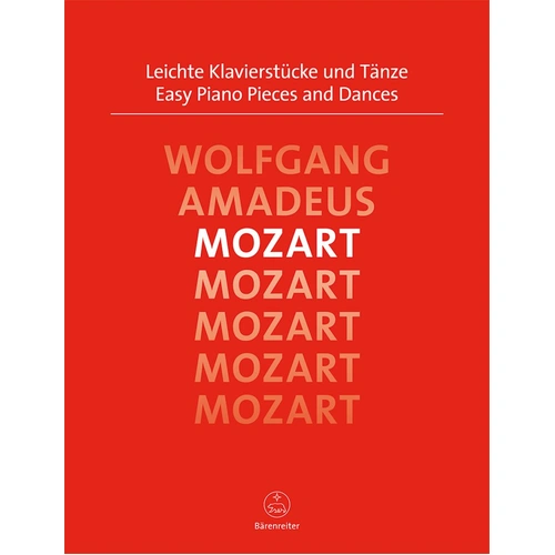 Mozart Easy Piano Pieces and Dances Urtext Edition
