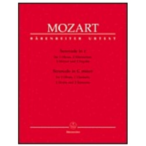 Serenade K 388 C Min 2Ob 2Clarinet 2French Horn 2Bassoon Book