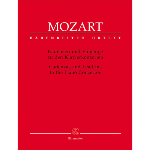 Cadenzas to Mozart's Piano Concertos Sheet Music