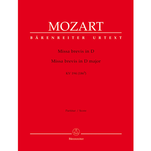 Missa Brevis In D Major K. 194 (186H)