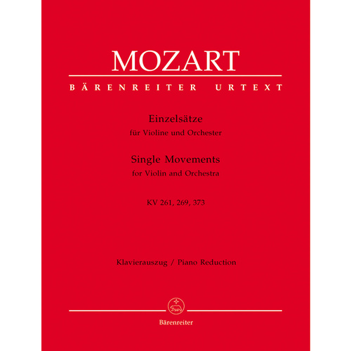 Single Movements For Violin And Orchestra K. 261, 269 (261A), 373