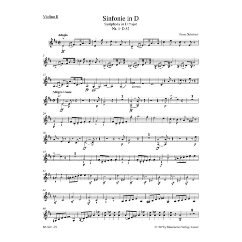 Symphony No 1 Viola Sheet Music