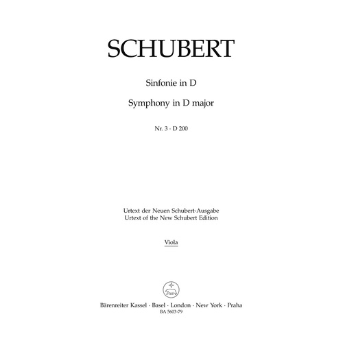 Symphony No 3 in D Cello Sheet Music