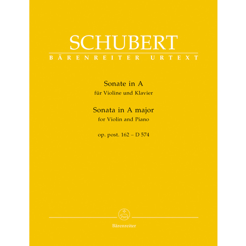 Schubert Three Sonatas for Violin and Piano, Op. 137