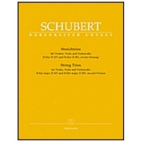 Trios B Flat D471 D581 Violin Viola Vc Urtext Book