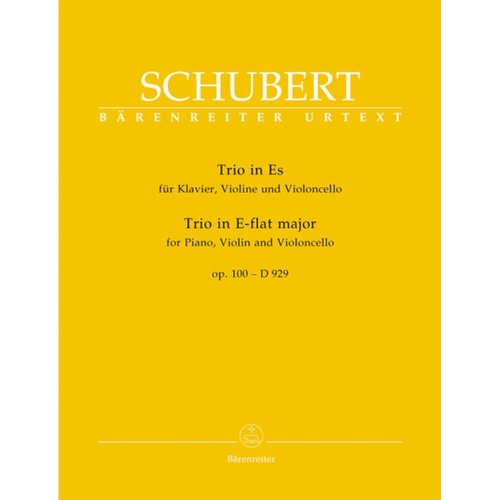 Trio No 2 E Flat Op 100 Violin Vc Piano Book