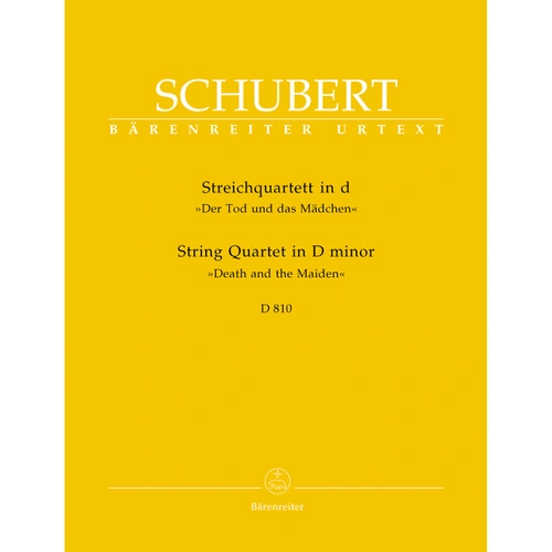 Schubert String Quartet D Minor D 810 Parts Edition Urtext New Schubert Edition