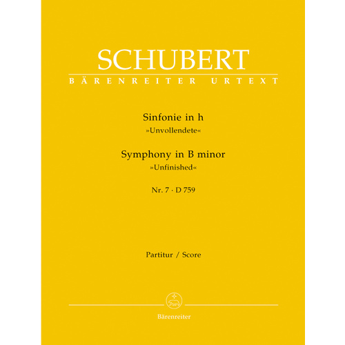Symphony No 7 Unfinished D.759 Full Orchestra Sheet Music