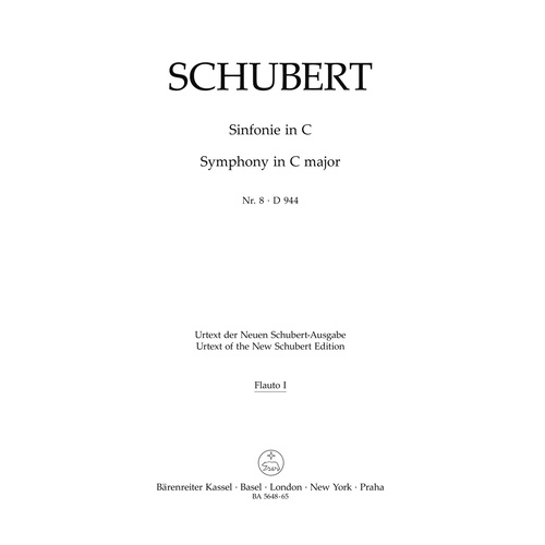 Symphony No 8 The Great in C Wind Set - Full Orchestra Sheet Music