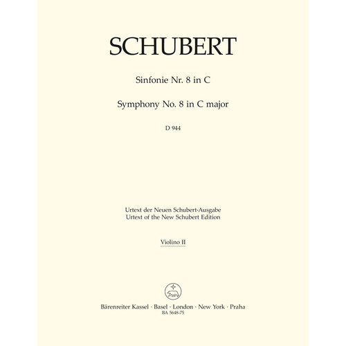 Symphony No 8 in C for Viola Sheet Music