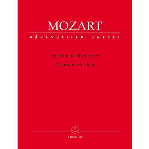 Mozart Variations for Piano Sheet Music