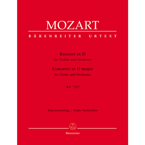 Concerto For Violin And Orchestra In D Major K². 271A (271I)