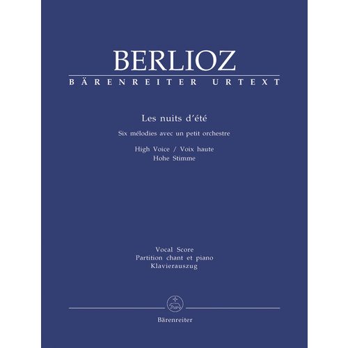 Les Nuits D'Été For Solo Voice And Orchestra Op. 7 Hol. 81B