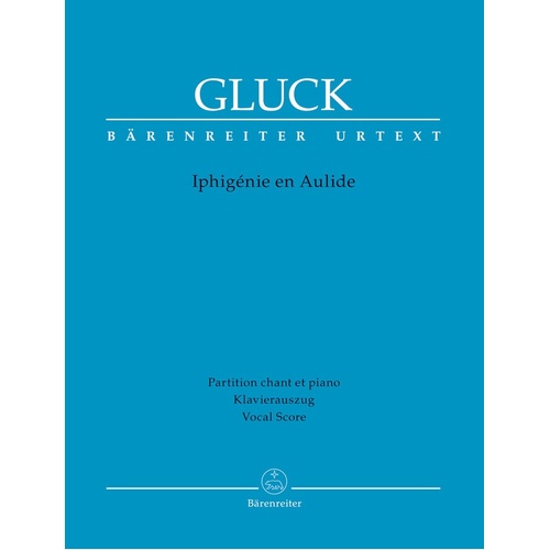 Gluck - Ighigenie En Aulide Vocal Score Softcover Book (Classical Vocal)