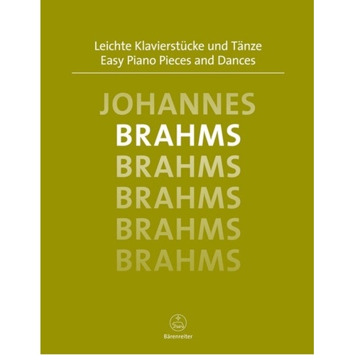 Brahms Easy Piano Pieces and Dances Urtext
