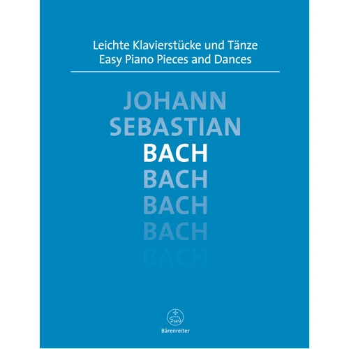 Bach Easy Piano Pieces and Dances Urtext, 32 Pages, Publisher: Barenreiter