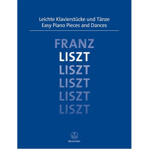 Liszt Easy Piano Pieces and Dances Urtext Edition by Barenreiter, 31 Pages