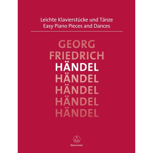 Handel - Easy Piano Pieces And Dances Urtext Urtext Edition Book