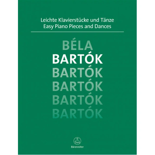 Easy Piano Pieces and Dances Bartok by Bela Bartok, arranged by Michael Topel, Barenreiter BA6587