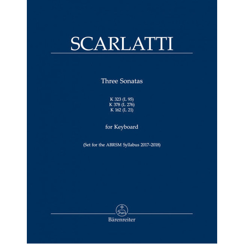 Three Sonatas for Keyboard - Piano Sheet Music