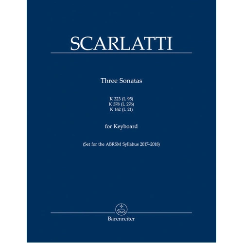 Three Sonatas for Keyboard - Piano Sheet Music