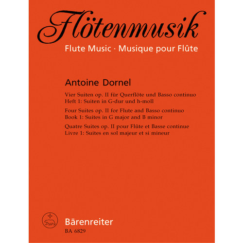 Four Suites For Flute And Basso Continuo Op. 2