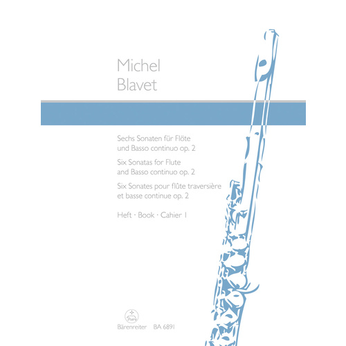 Six Sonatas for Flute & Continuo Vol 1 Op 2 Nos 1-3 Sheet Music