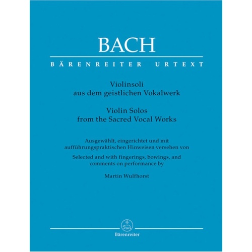Violin Solos From Sacred Vocal Works Urtext