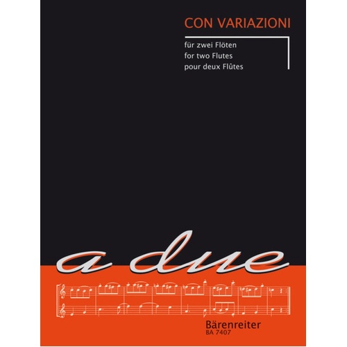 Con Variazioni For Two Flutes Book