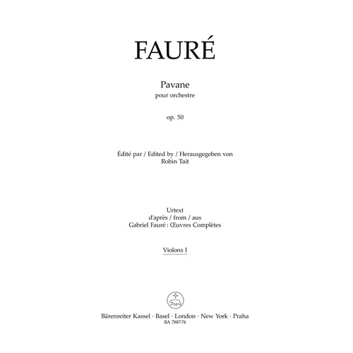 Pavane For Orchestra Op. 50 N 100A
