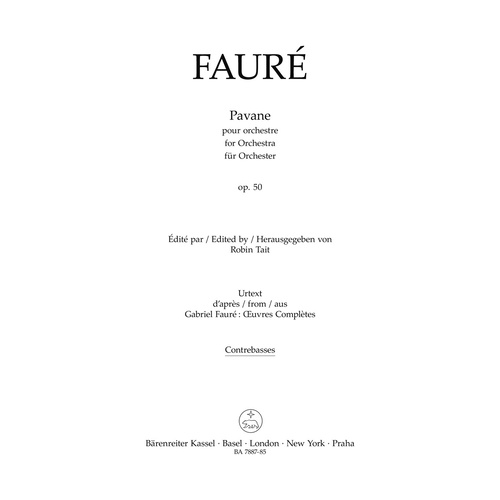 Pavane For Orchestra Op. 50 N 100A